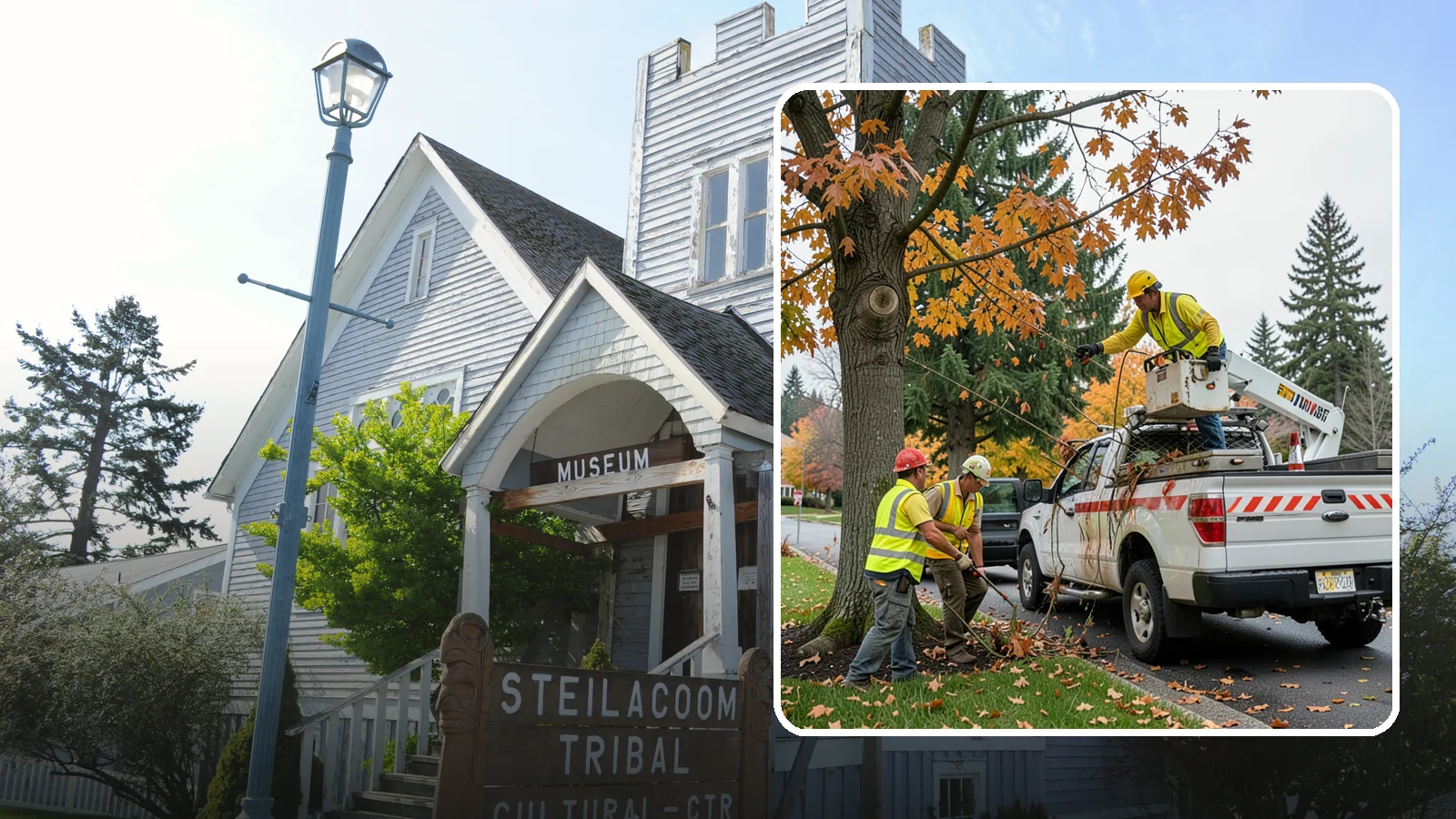 Hazard Tree Inspections in Steilacoom, Pierce County, WA - Field inspections of suspect public trees by certified arborists to identify defects and recommend mitigation before failure...