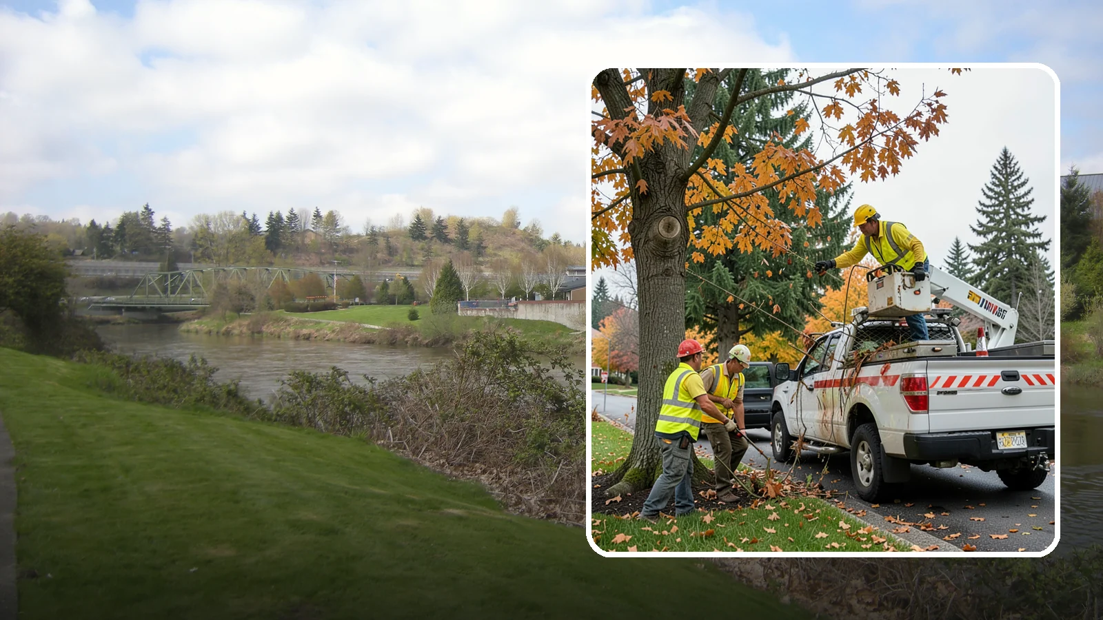 Hazard Tree Inspections in Tukwila, King County, WA - Field inspections of suspect public trees by certified arborists to identify defects and recommend mitigation before failure...