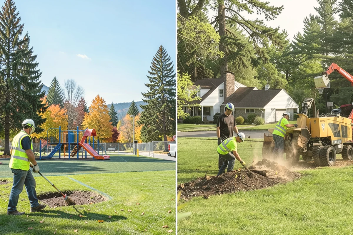 Headstone Cleaning in Algona, King County, WA - Assess marker material and condition before treatment