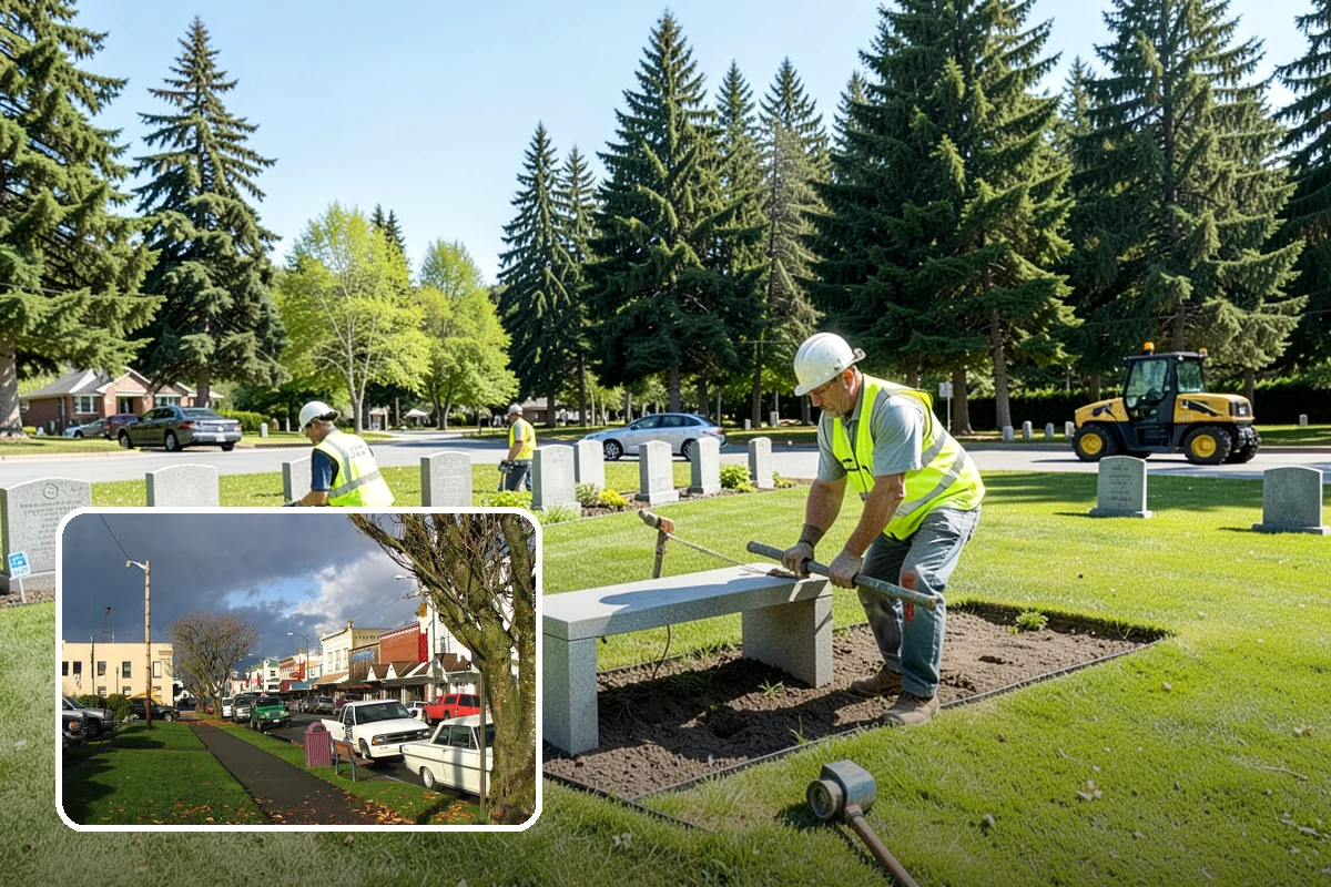 Headstone Cleaning in Arlington, Snohomish County, WA - Conservation-safe methods that protect aging stone