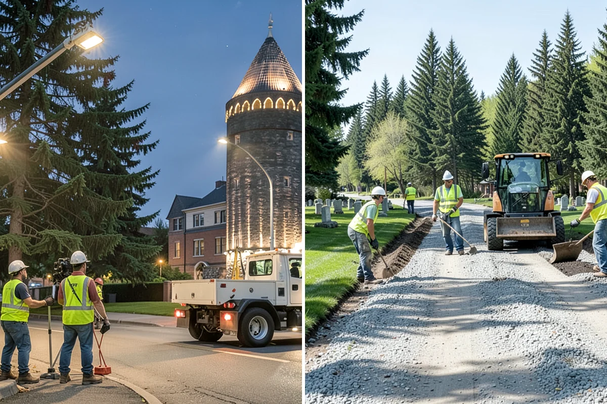 Headstone Cleaning in Clyde Hill, King County, WA - Assess marker material and condition before treatment