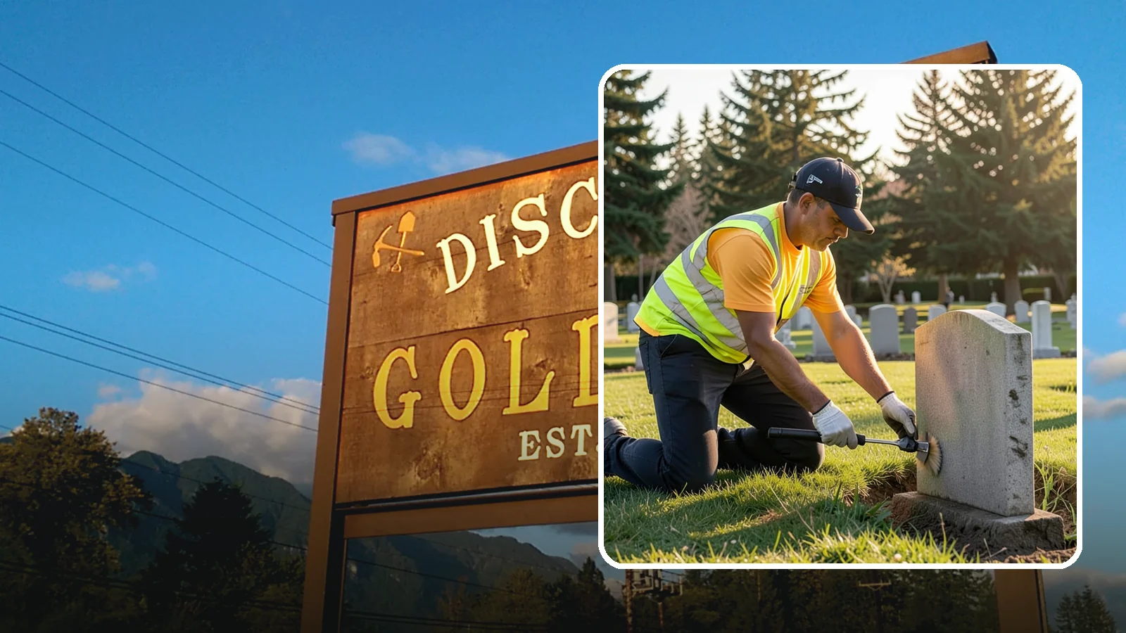 Headstone Cleaning in Gold Bar, Snohomish County, WA - Gentle, professional cleaning of headstones and grave markers for Western Washington cemeteries.