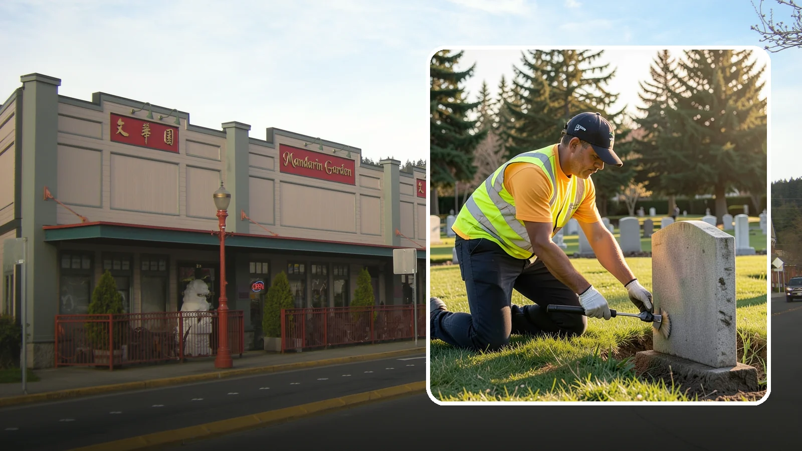 Headstone Cleaning in Issaquah, King County, WA - Gentle, professional cleaning of headstones and grave markers for Western Washington cemeteries.
