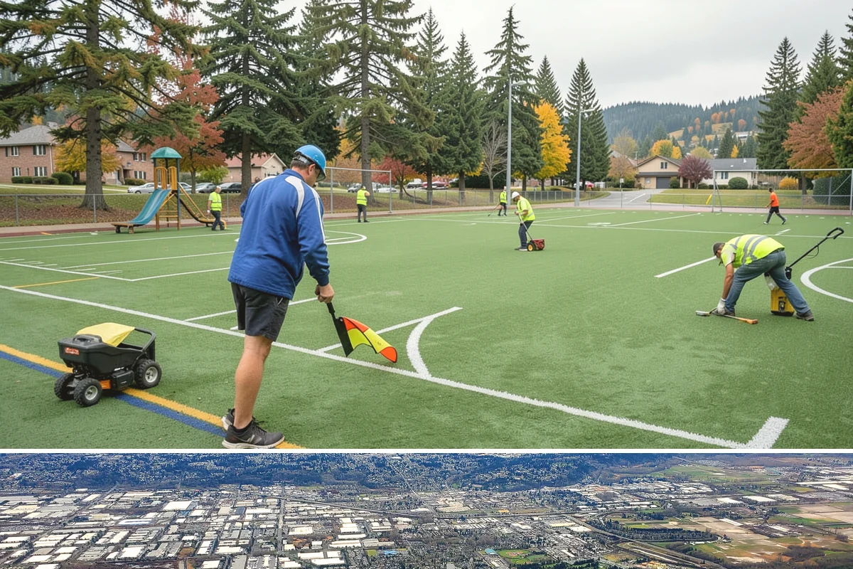 Headstone Cleaning in Kent, King County, WA - Drier summer months offer ideal conditions for cleaning and allowing markers to fully dry between steps.