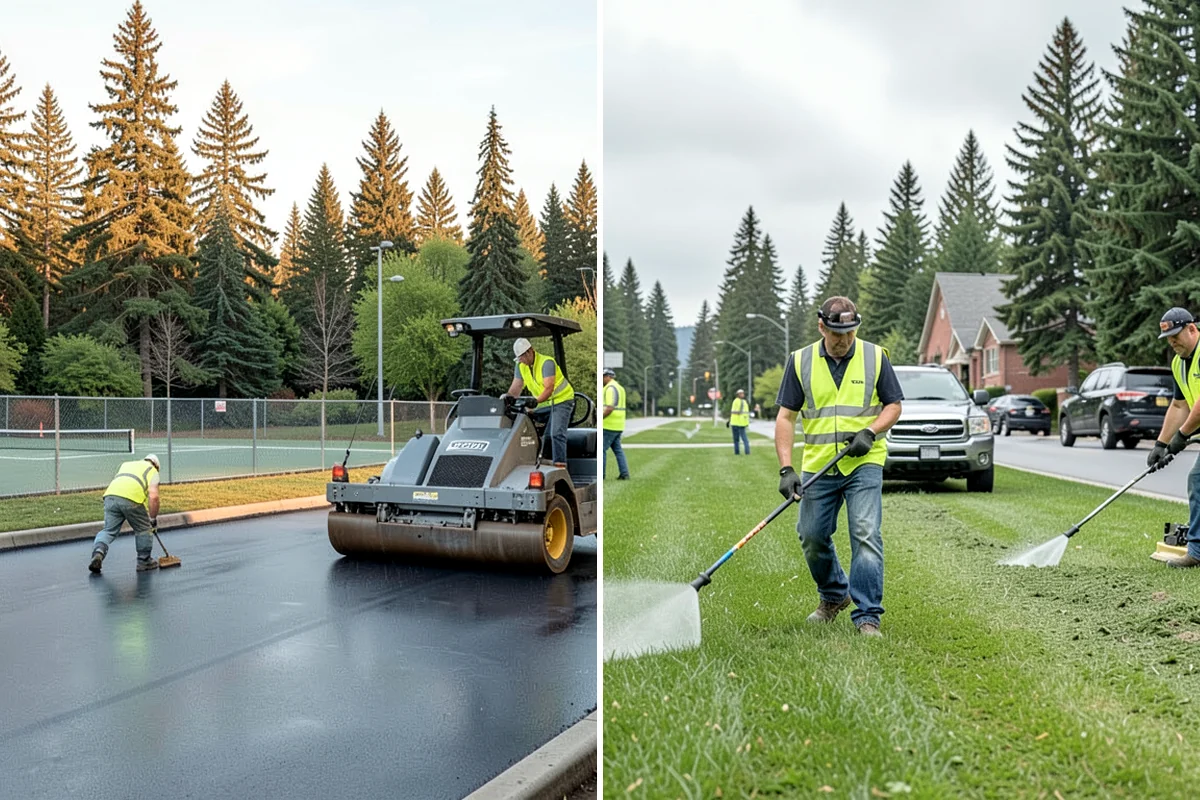 Headstone Cleaning in Lake Forest Park, King County, WA - Assess marker material and condition before treatment