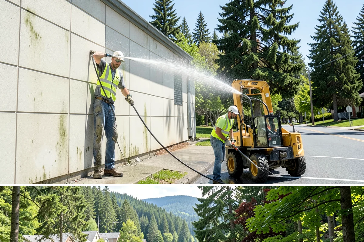 Headstone Cleaning in Lake Forest Park, King County, WA - Drier summer months offer ideal conditions for cleaning and allowing markers to fully dry between steps.
