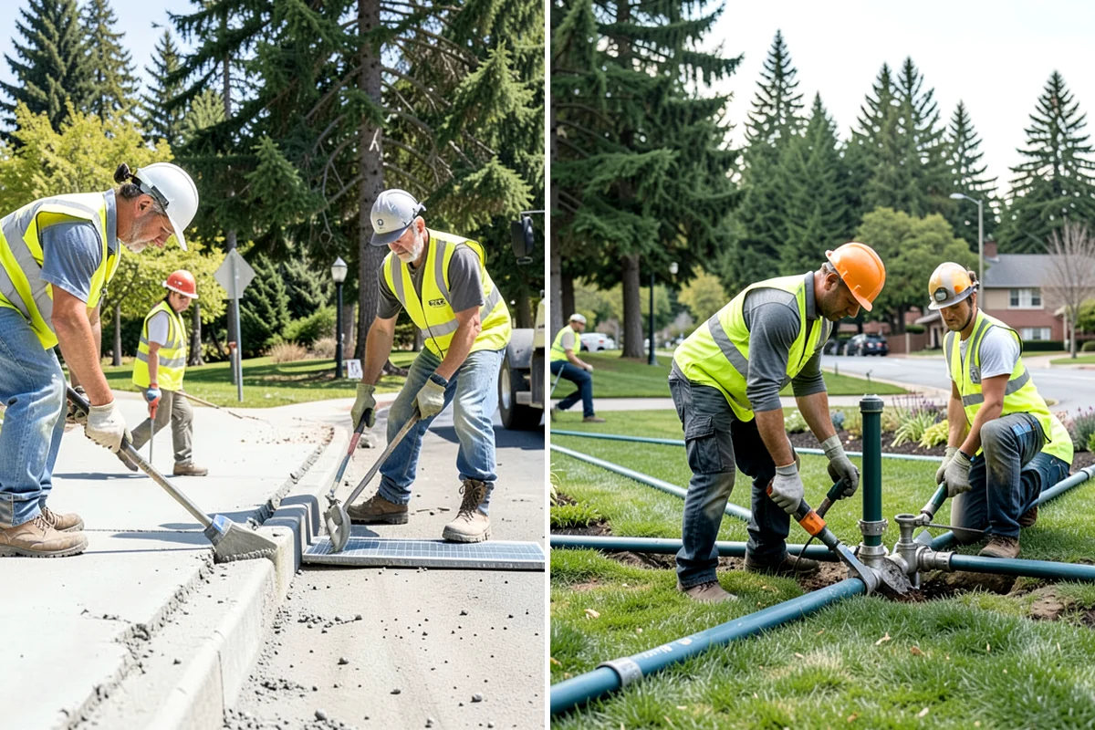 Headstone Cleaning in SeaTac, King County, WA - Assess marker material and condition before treatment