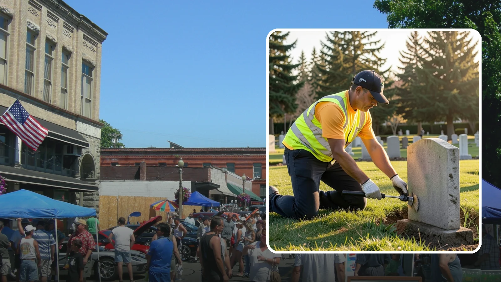 Headstone Cleaning in Snohomish, Snohomish County, WA - Gentle, professional cleaning of headstones and grave markers for Western Washington cemeteries.