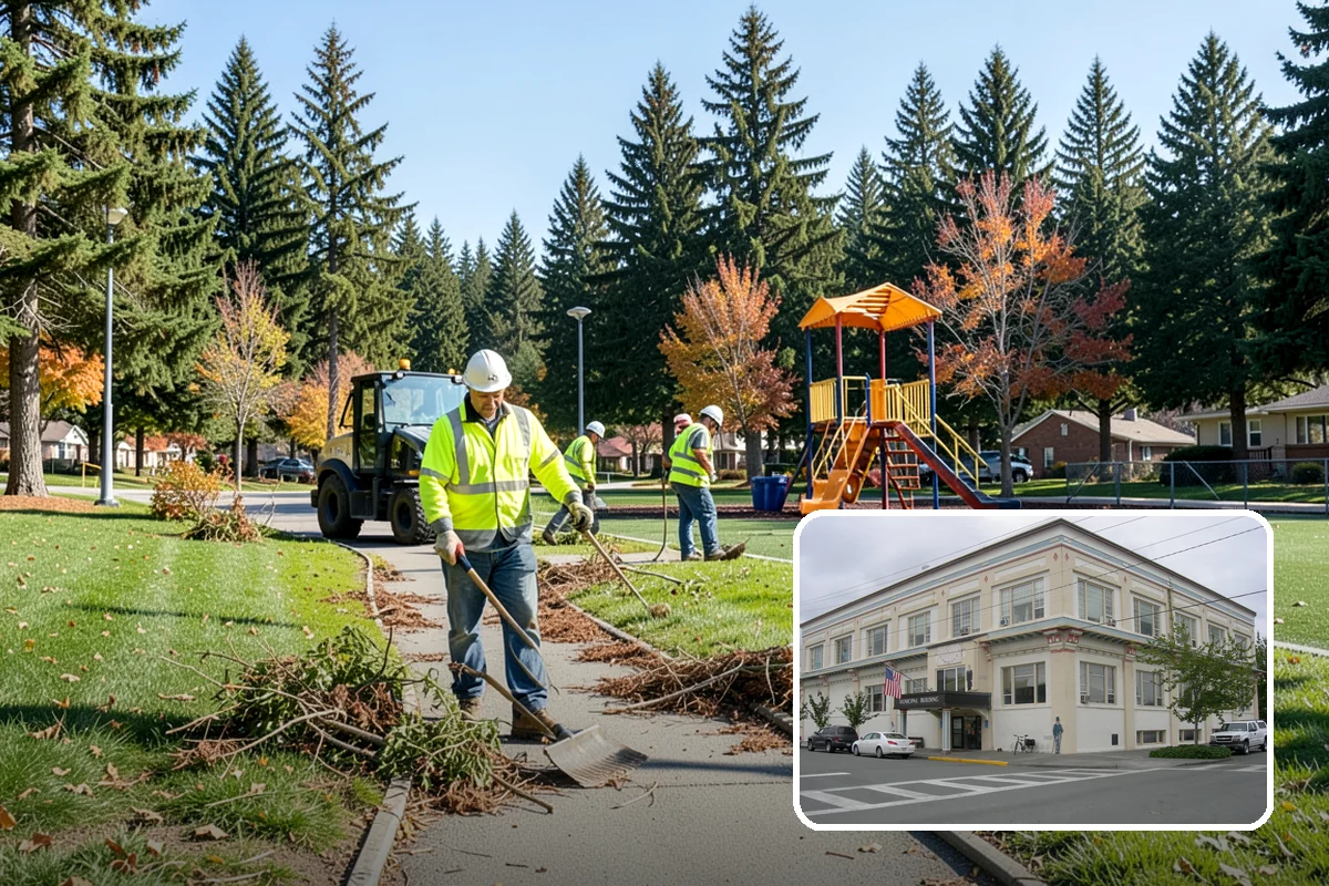 Hedge Trimming in Anacortes, Skagit County, WA - Clean, uniform hedge lines at prominent locations