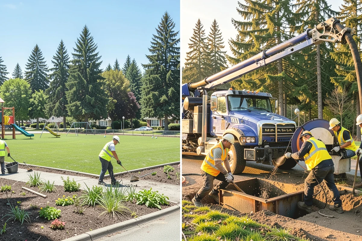 Hedge Trimming in Black Diamond, King County, WA - Map hedge locations and set target dimensions and lines