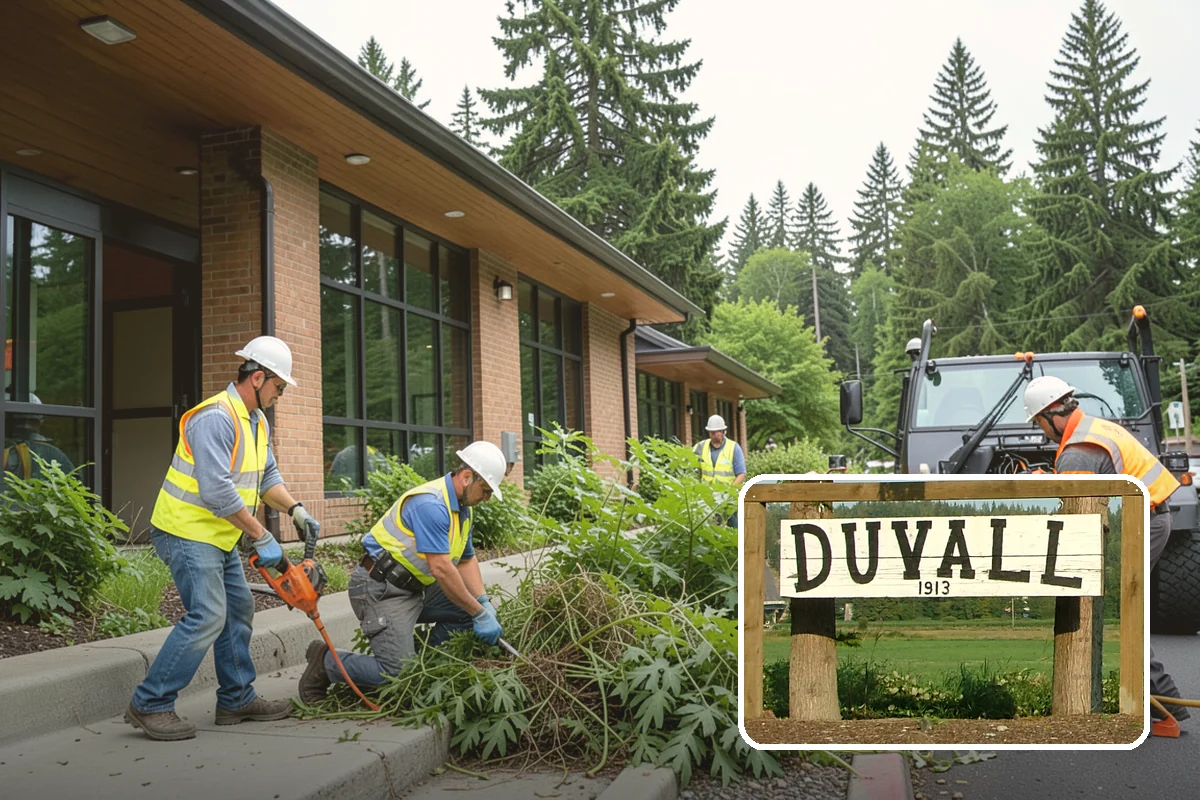 Hedge Trimming in Duvall, King County, WA - Clean, uniform hedge lines at prominent locations