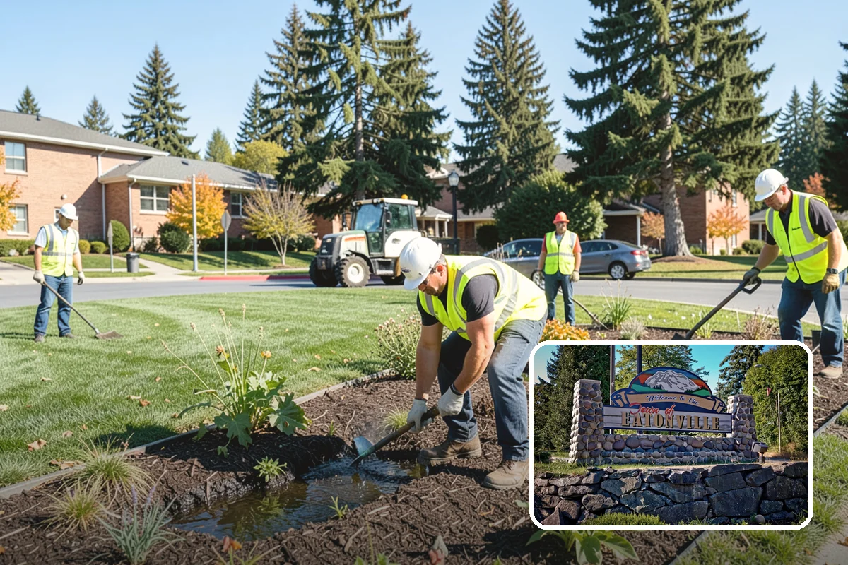Hedge Trimming in Eatonville, Pierce County, WA - Clean, uniform hedge lines at prominent locations