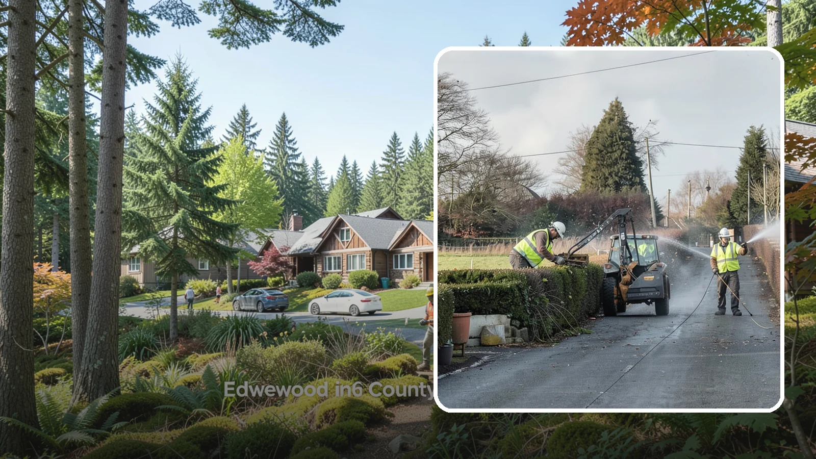 Hedge Trimming in Edgewood, Pierce County, WA - Precise hedge trimming that maintains clean lines, healthy density, and clear sightlines on public property.