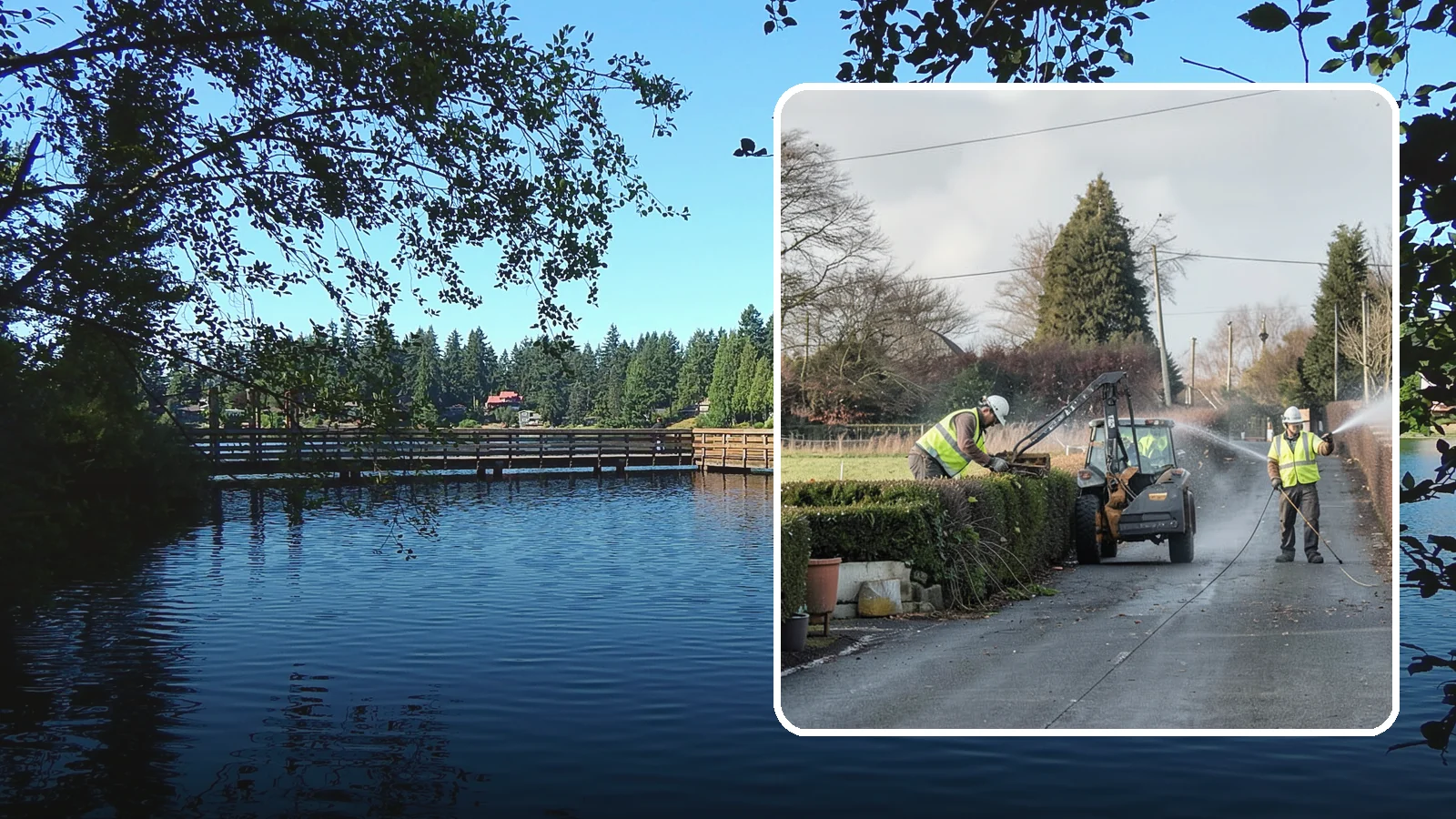 Hedge Trimming in Federal Way, King County, WA - Precise hedge trimming that maintains clean lines, healthy density, and clear sightlines on public property.