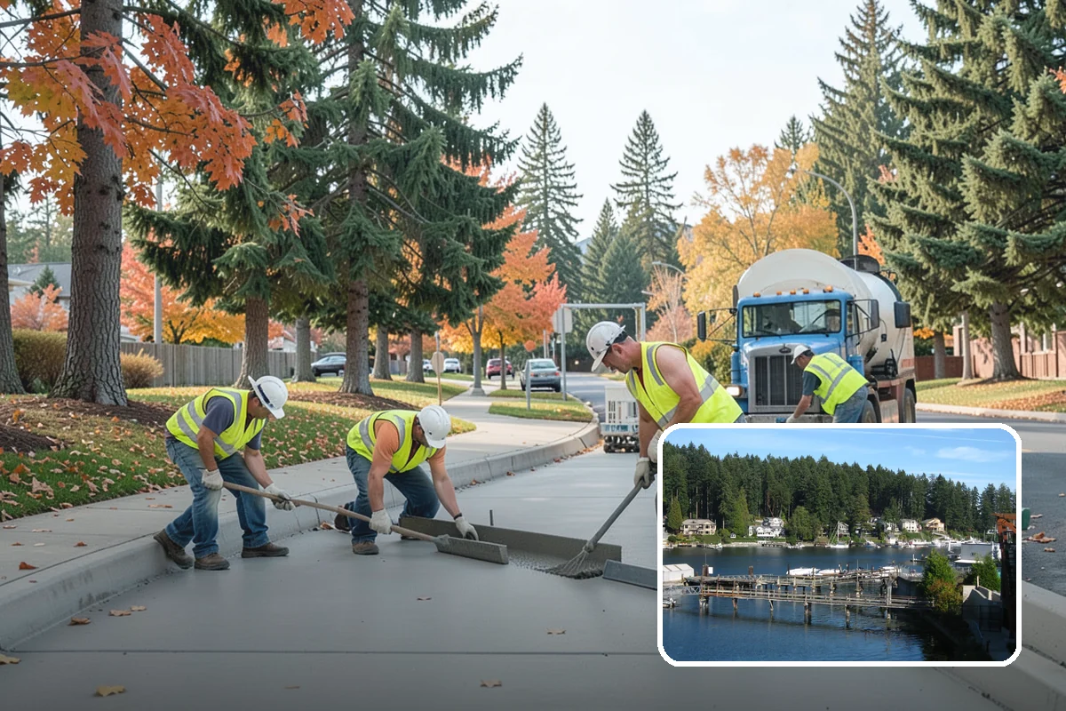 Hedge Trimming in Gig Harbor, Pierce County, WA - Clean, uniform hedge lines at prominent locations