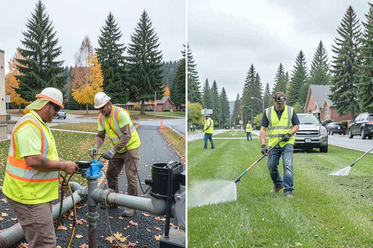 Hedge Trimming in Hamilton, Skagit County, WA - Map hedge locations and set target dimensions and lines
