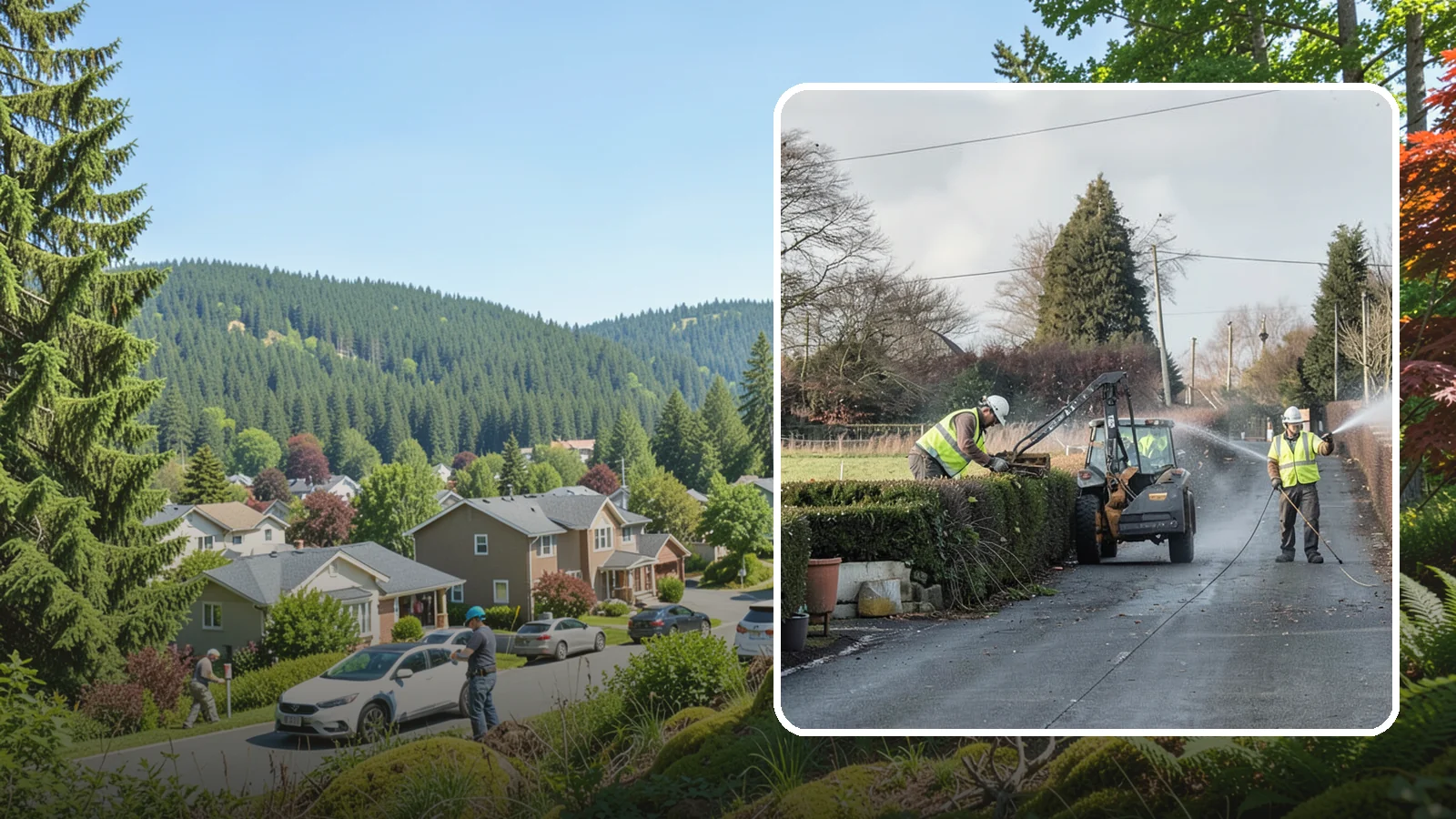 Hedge Trimming in Index, Snohomish County, WA - Precise hedge trimming that maintains clean lines, healthy density, and clear sightlines on public property.