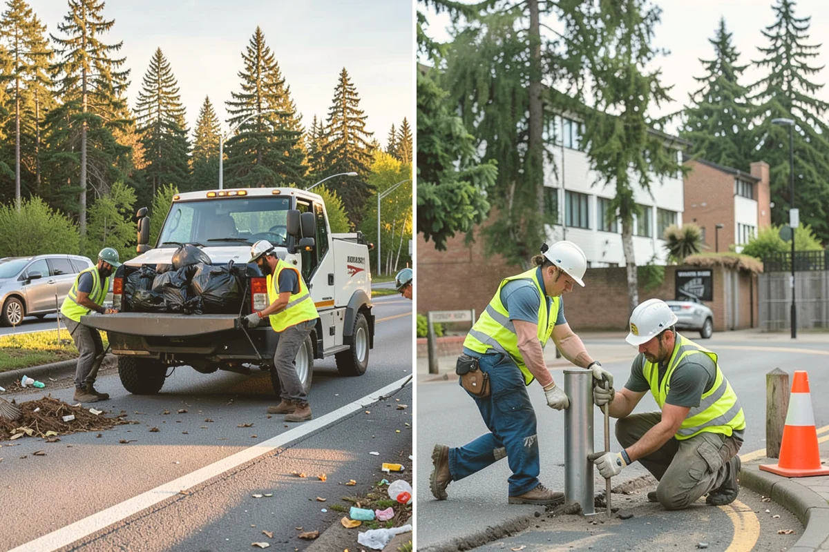 Hedge Trimming in Kent, King County, WA - Map hedge locations and set target dimensions and lines