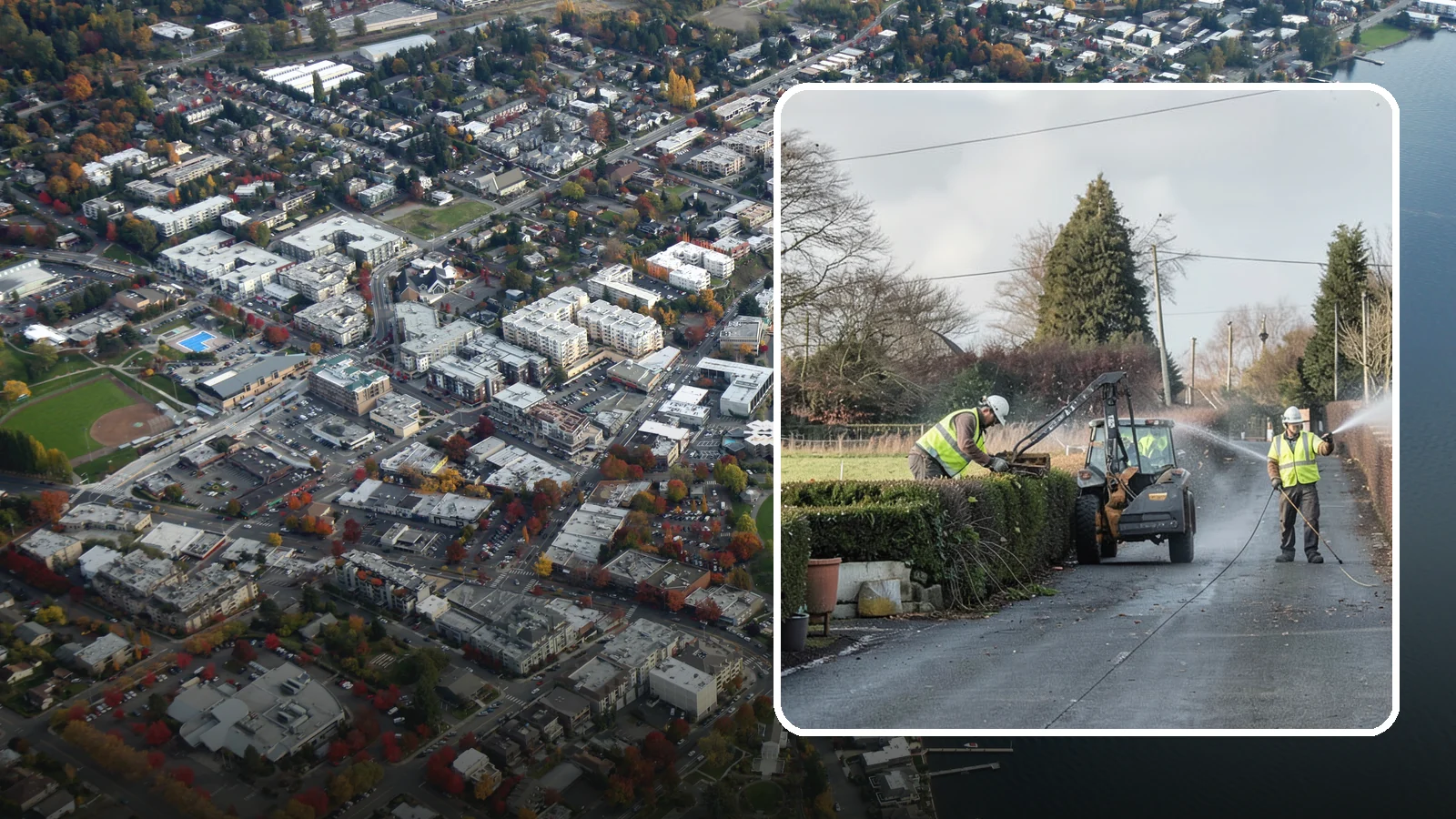 Hedge Trimming in Kirkland, King County, WA - Precise hedge trimming that maintains clean lines, healthy density, and clear sightlines on public property.
