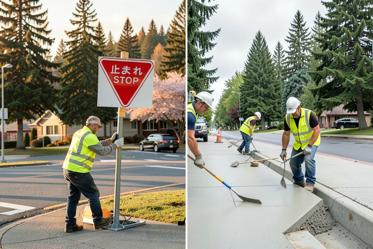 Hedge Trimming in Lake Forest Park, King County, WA - Map hedge locations and set target dimensions and lines