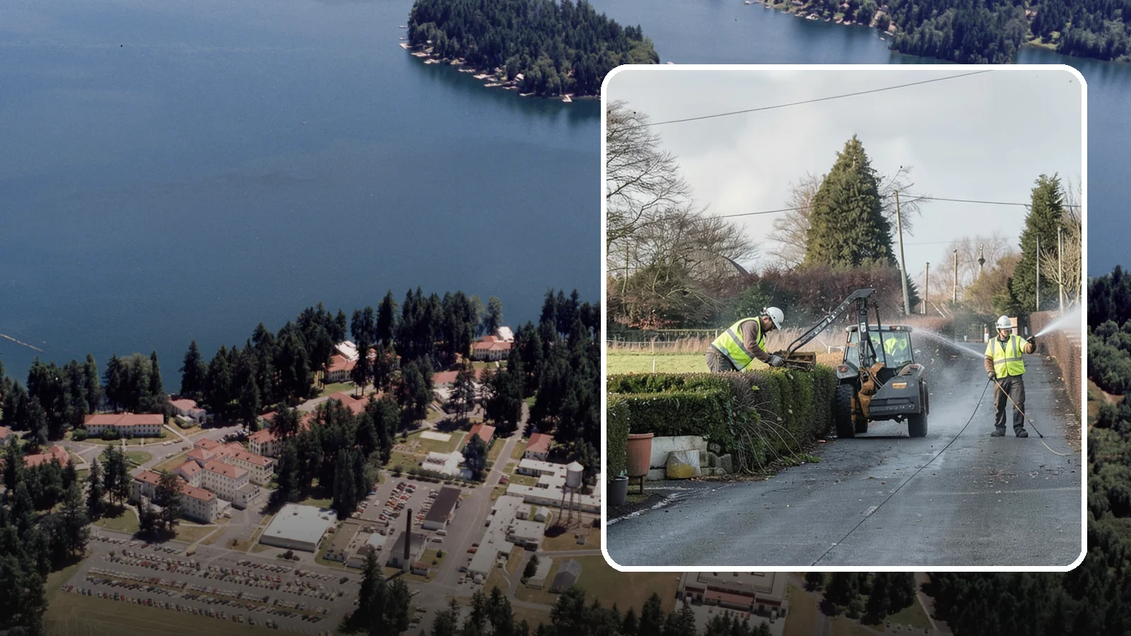 Hedge Trimming in Lakewood, Pierce County, WA - Precise hedge trimming that maintains clean lines, healthy density, and clear sightlines on public property.