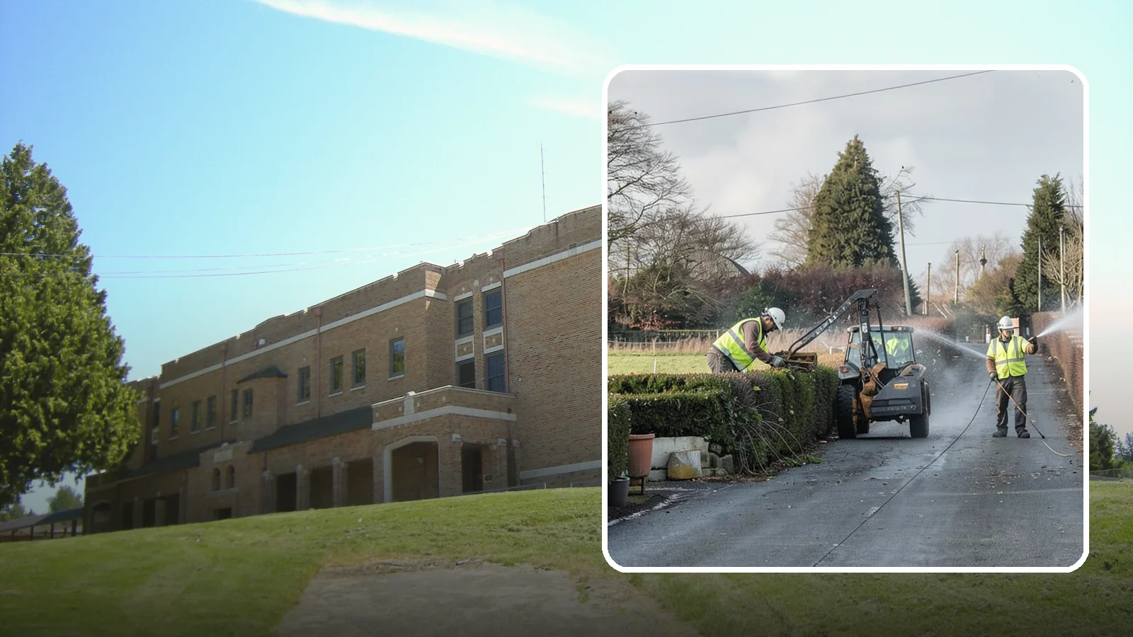 Hedge Trimming in Maple Valley, King County, WA - Precise hedge trimming that maintains clean lines, healthy density, and clear sightlines on public property.