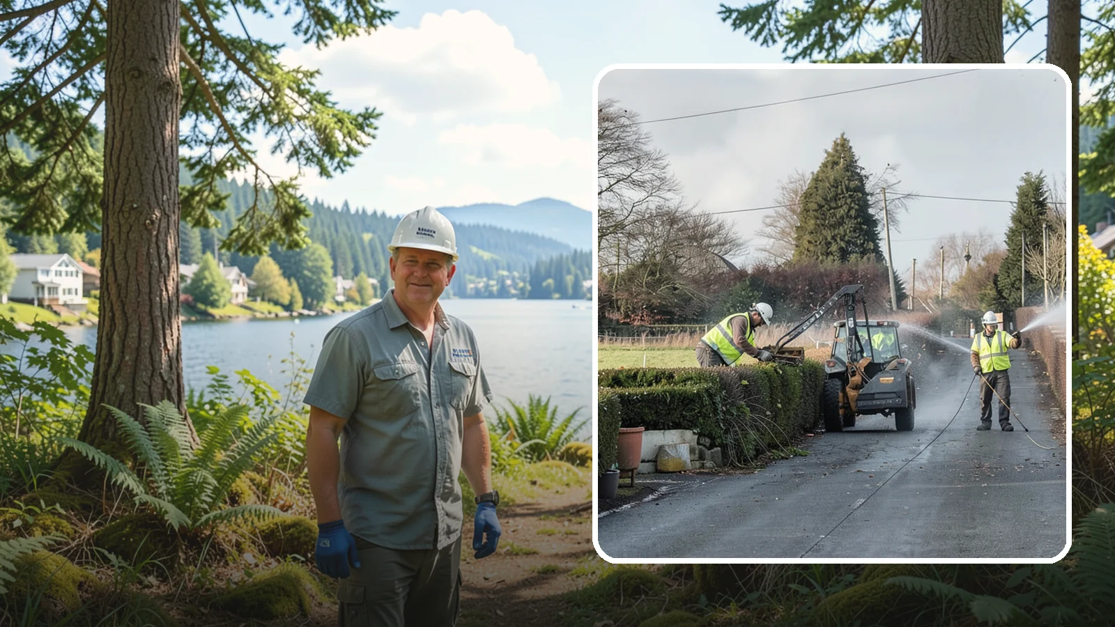 Hedge Trimming in Milton, King County, WA - Precise hedge trimming that maintains clean lines, healthy density, and clear sightlines on public property.