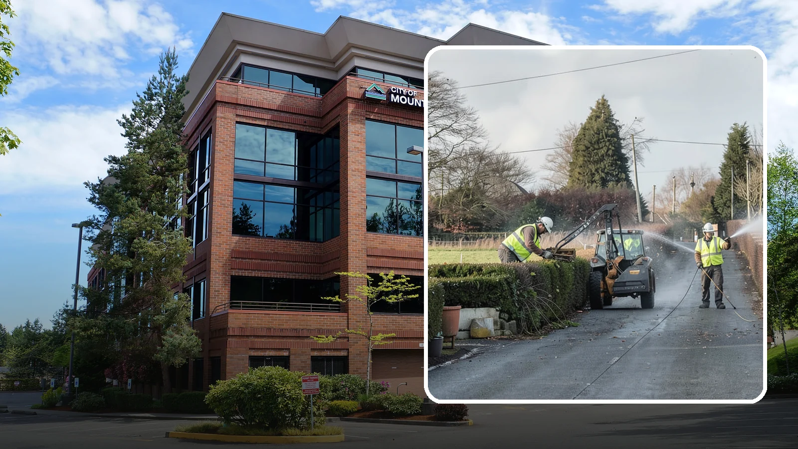 Hedge Trimming in Mountlake Terrace, Snohomish County, WA - Precise hedge trimming that maintains clean lines, healthy density, and clear sightlines on public property.