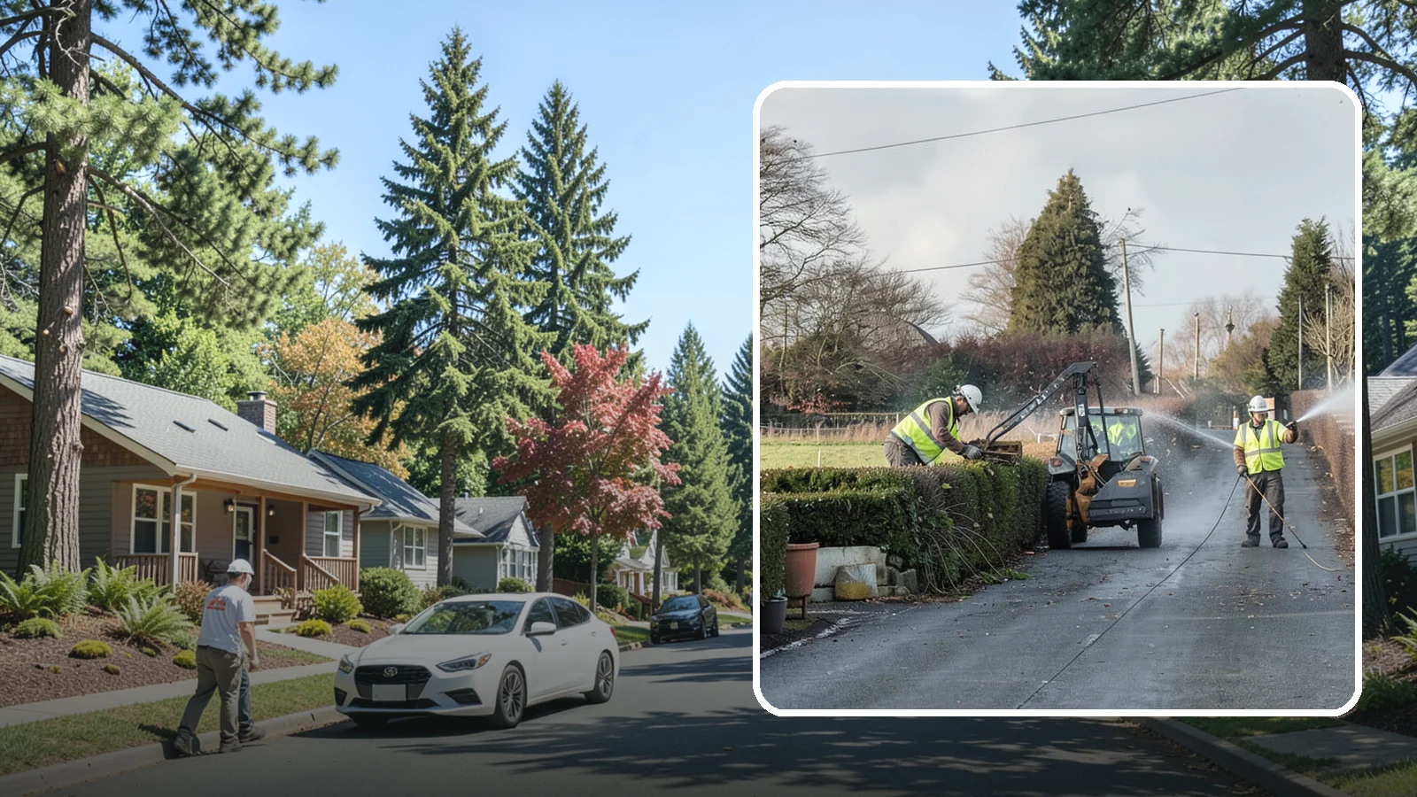 Hedge Trimming in Orting, Pierce County, WA - Precise hedge trimming that maintains clean lines, healthy density, and clear sightlines on public property.
