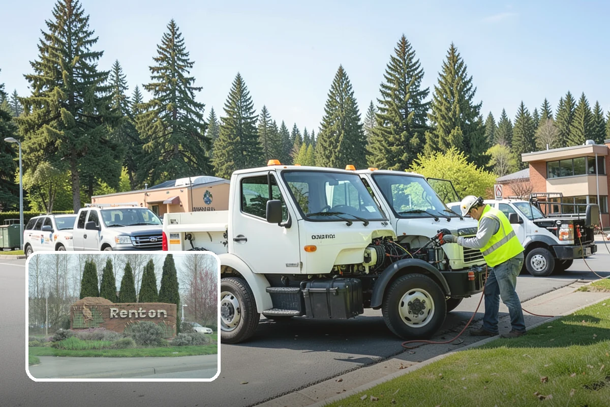 Hedge Trimming in Renton, King County, WA - Clean, uniform hedge lines at prominent locations