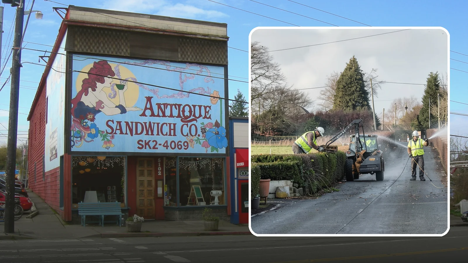 Hedge Trimming in Ruston, Pierce County, WA - Precise hedge trimming that maintains clean lines, healthy density, and clear sightlines on public property.