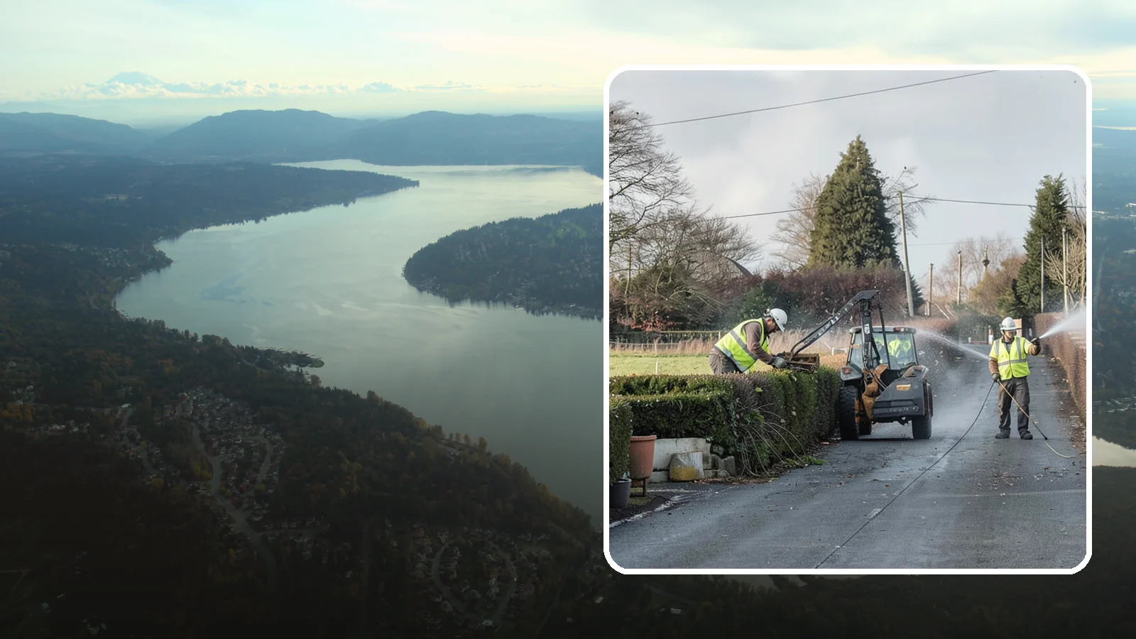 Hedge Trimming in Sammamish, King County, WA - Precise hedge trimming that maintains clean lines, healthy density, and clear sightlines on public property.