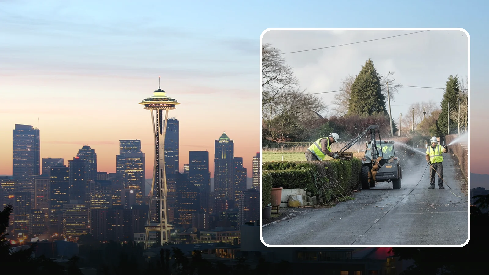 Hedge Trimming in Seattle, King County, WA - Precise hedge trimming that maintains clean lines, healthy density, and clear sightlines on public property.