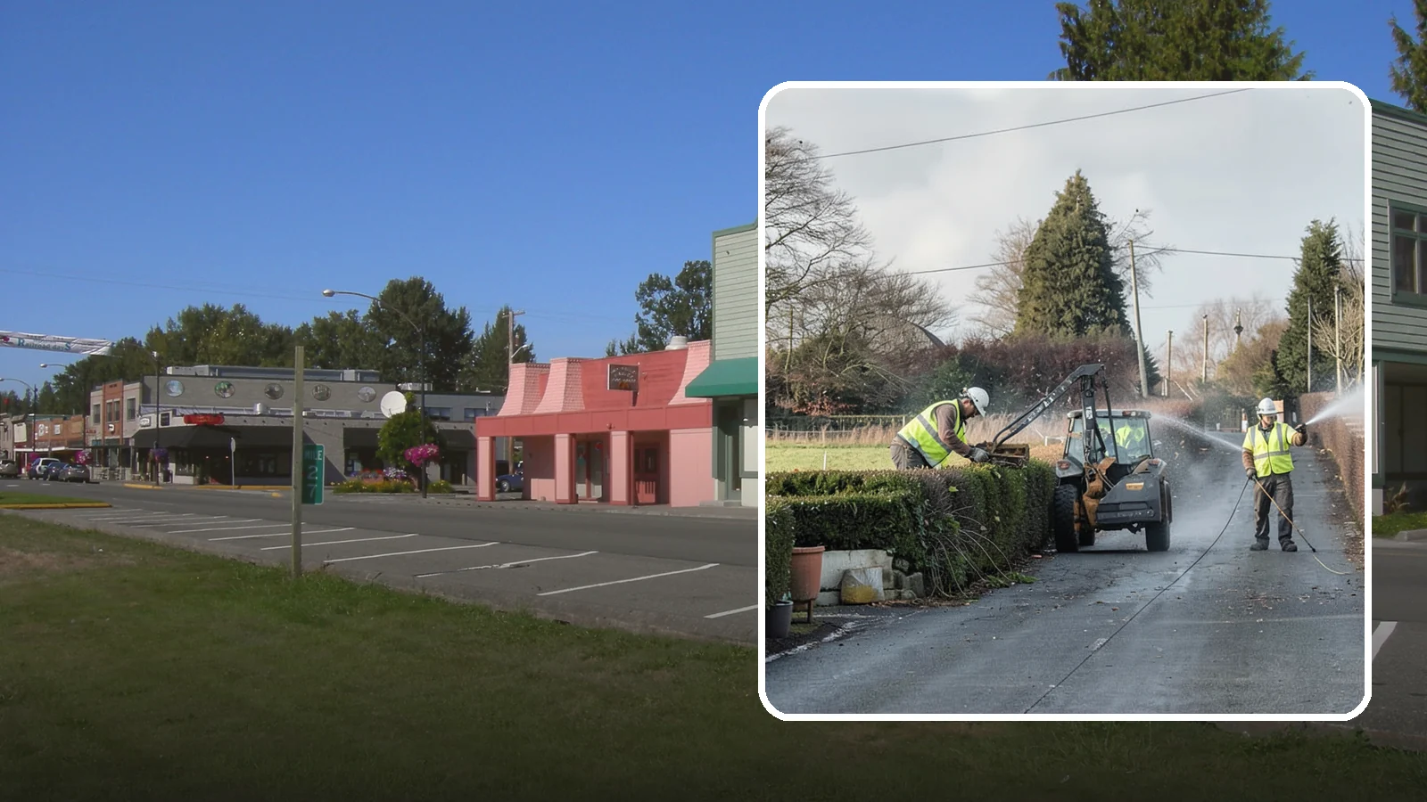 Hedge Trimming in Snoqualmie, King County, WA - Precise hedge trimming that maintains clean lines, healthy density, and clear sightlines on public property.