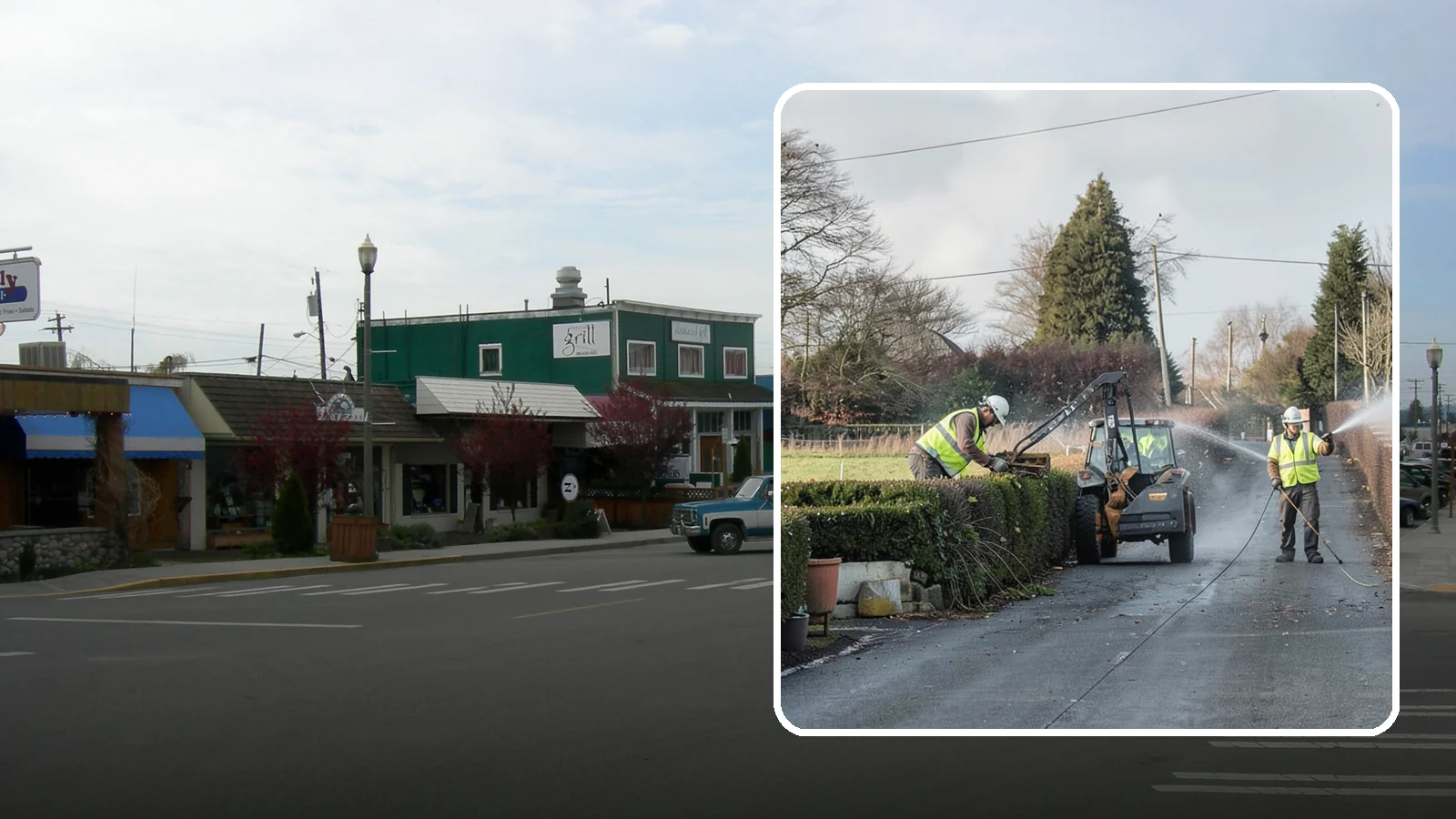 Hedge Trimming in Stanwood, Snohomish County, WA - Precise hedge trimming that maintains clean lines, healthy density, and clear sightlines on public property.