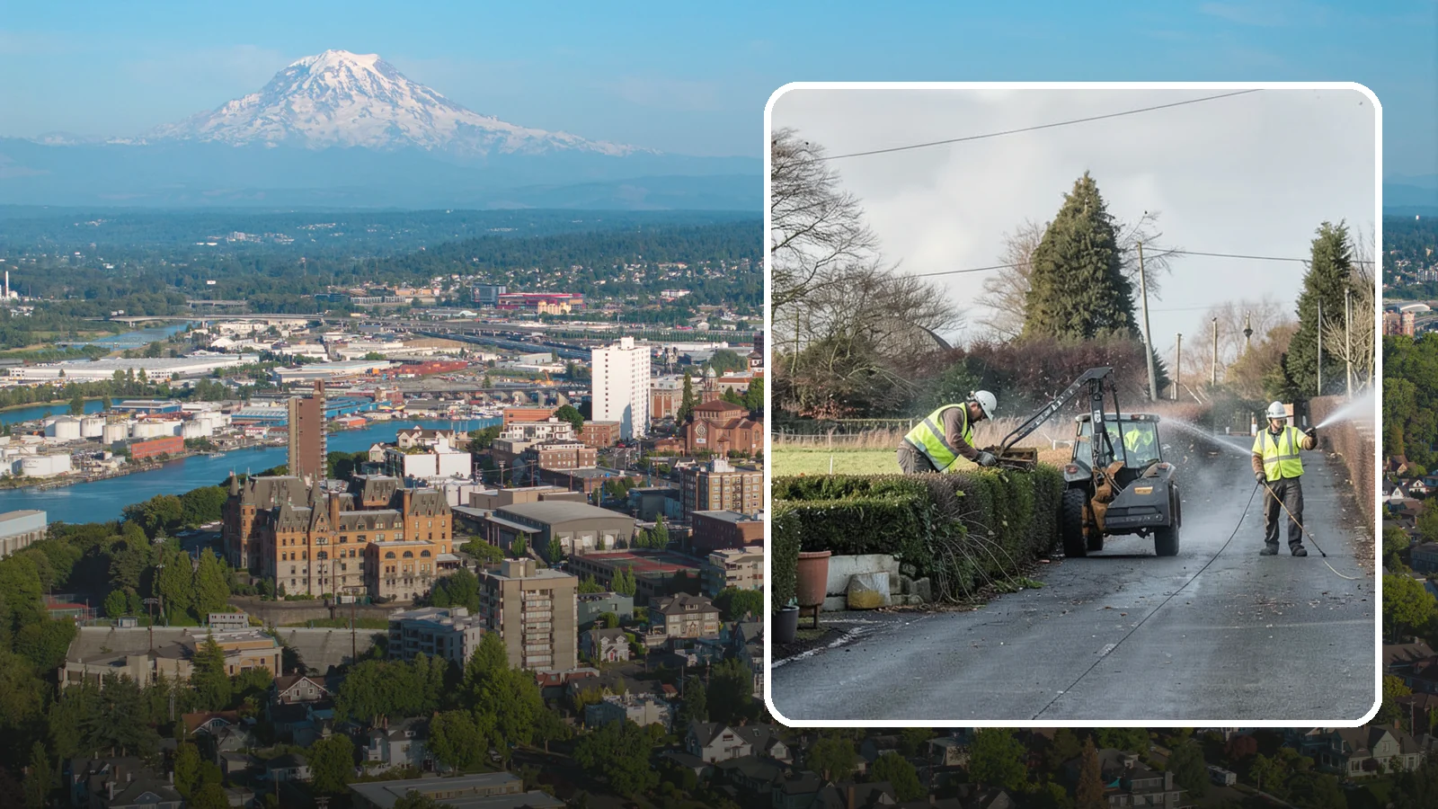 Hedge Trimming in Tacoma, Pierce County, WA - Precise hedge trimming that maintains clean lines, healthy density, and clear sightlines on public property.