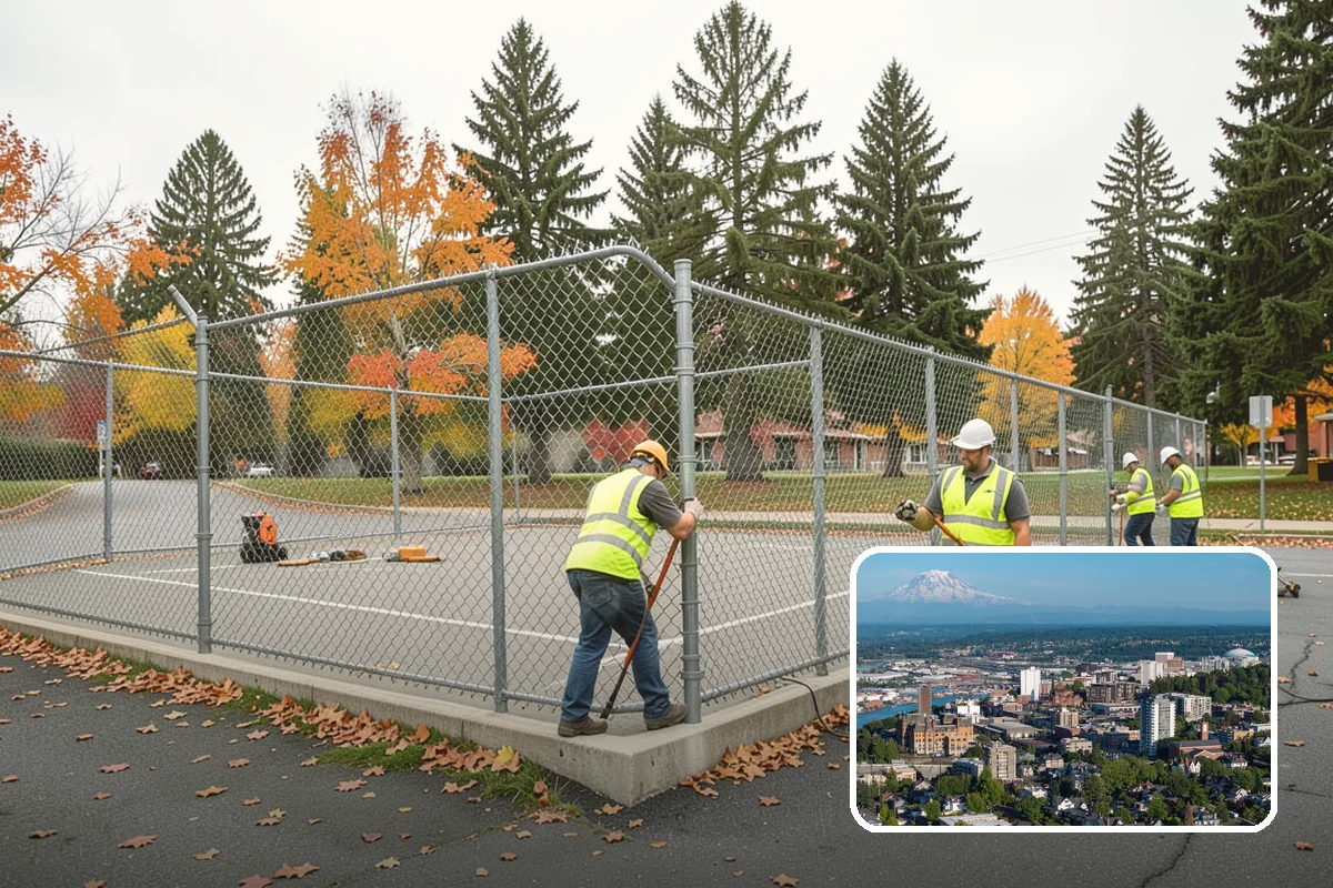 Hedge Trimming in Tacoma, Pierce County, WA - Clean, uniform hedge lines at prominent locations