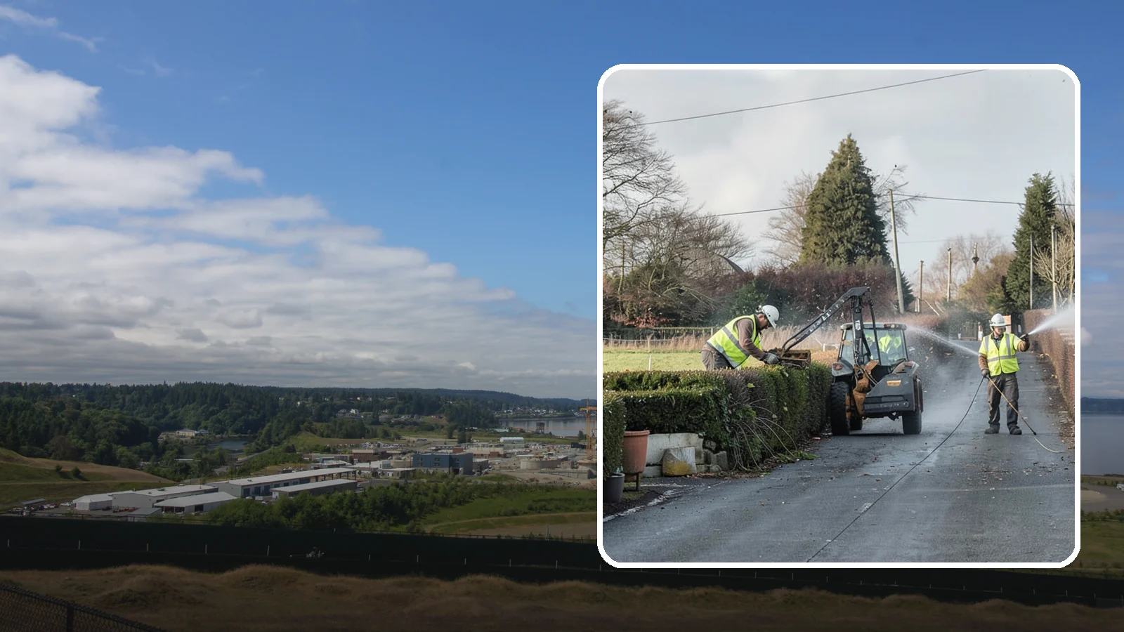 Hedge Trimming in University Place, Pierce County, WA - Precise hedge trimming that maintains clean lines, healthy density, and clear sightlines on public property.
