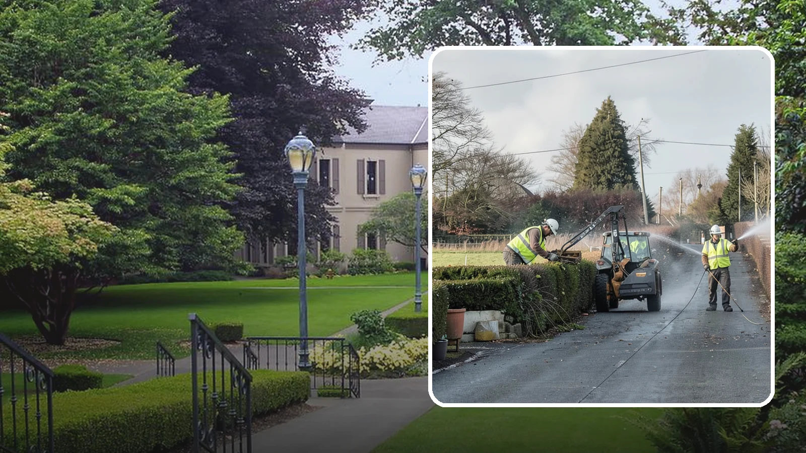 Hedge Trimming in Woodinville, King County, WA - Precise hedge trimming that maintains clean lines, healthy density, and clear sightlines on public property.