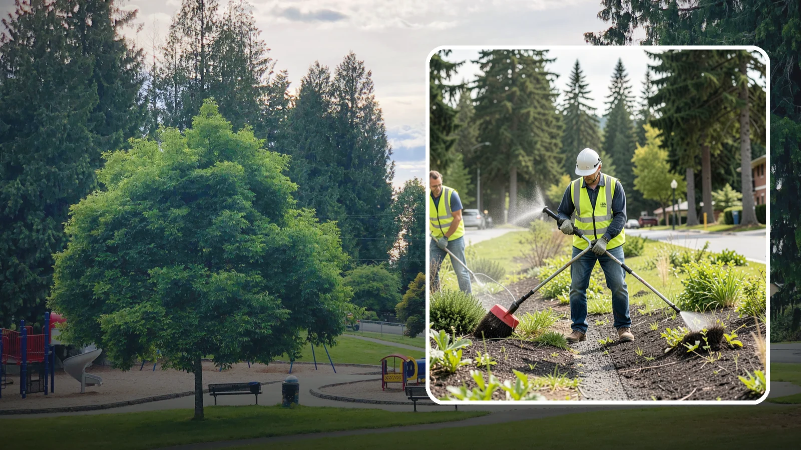 Herbicide Application in Bonney Lake, Pierce County, WA - Licensed, record-kept herbicide application for public grounds, hardscape, and planting beds under a documented integrated...