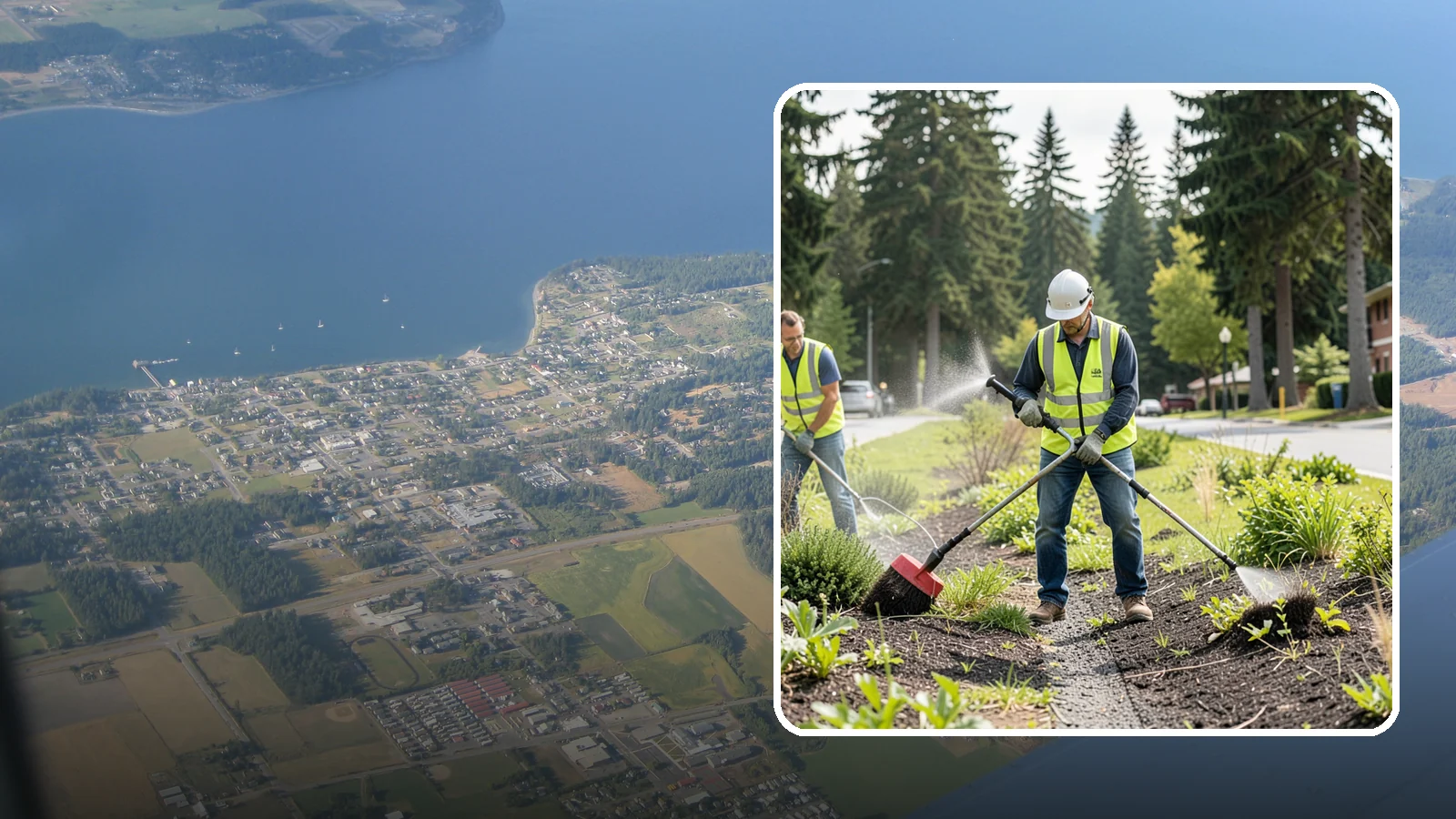 Herbicide Application in Coupeville, Island County, WA - Licensed, record-kept herbicide application for public grounds, hardscape, and planting beds under a documented integrated...