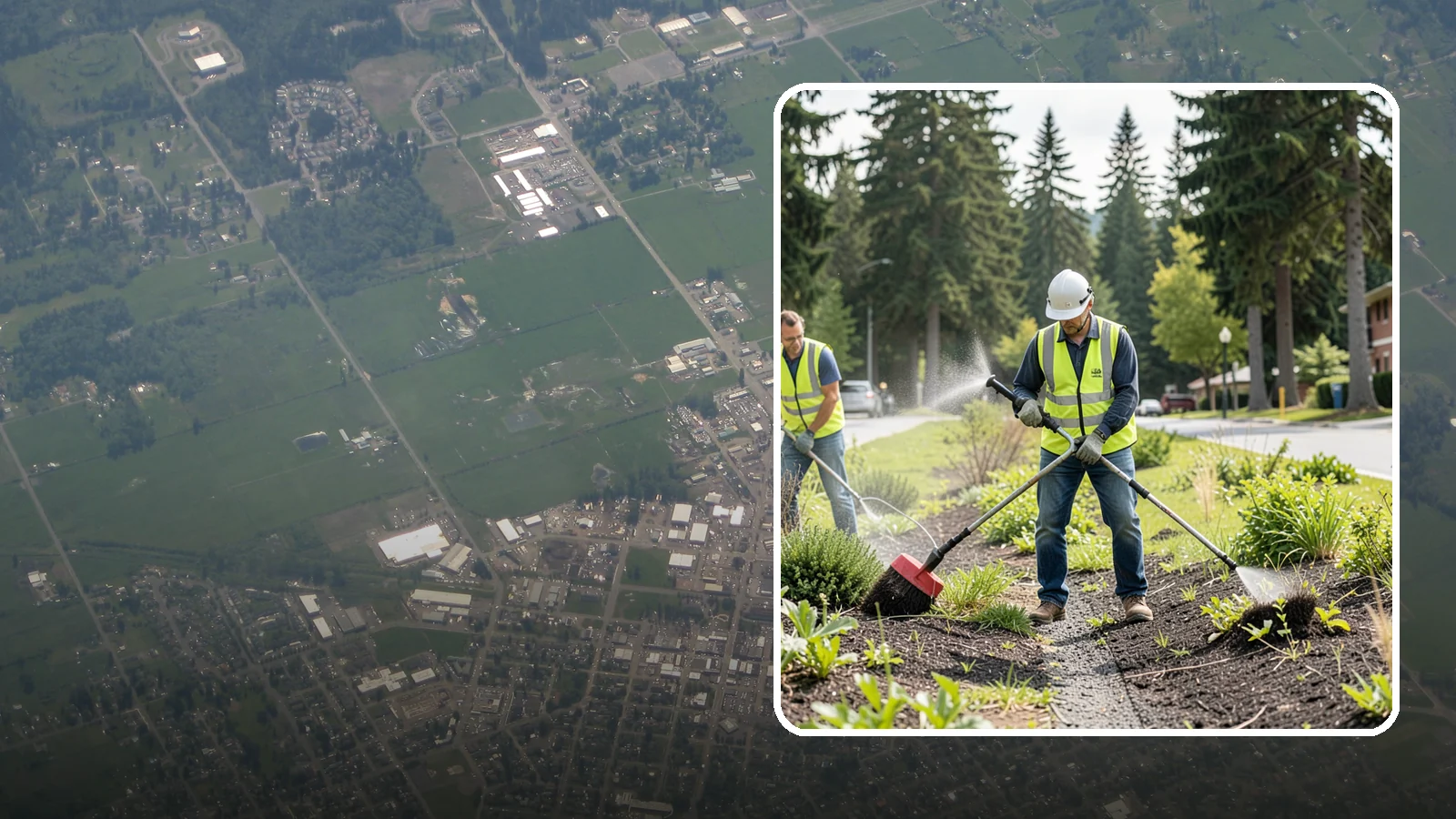 Herbicide Application in Enumclaw, King County, WA - Licensed, record-kept herbicide application for public grounds, hardscape, and planting beds under a documented integrated...