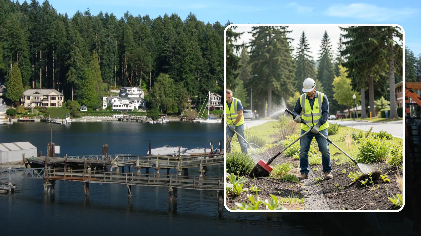 Herbicide Application in Gig Harbor, Pierce County, WA - Licensed, record-kept herbicide application for public grounds, hardscape, and planting beds under a documented integrated...
