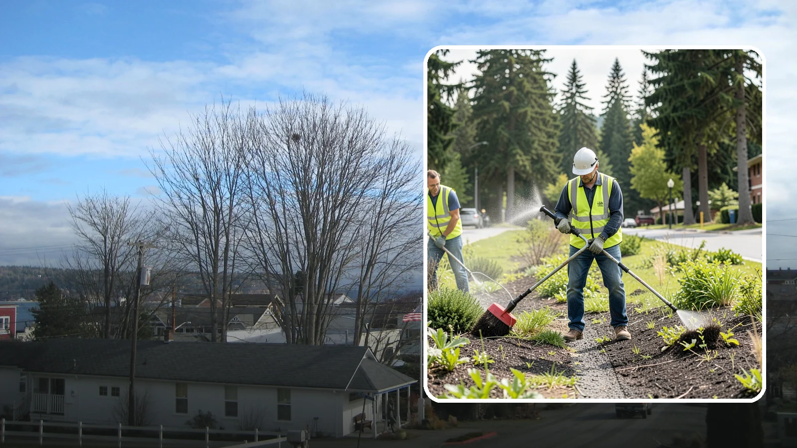 Herbicide Application in Langley, Island County, WA - Licensed, record-kept herbicide application for public grounds, hardscape, and planting beds under a documented integrated...