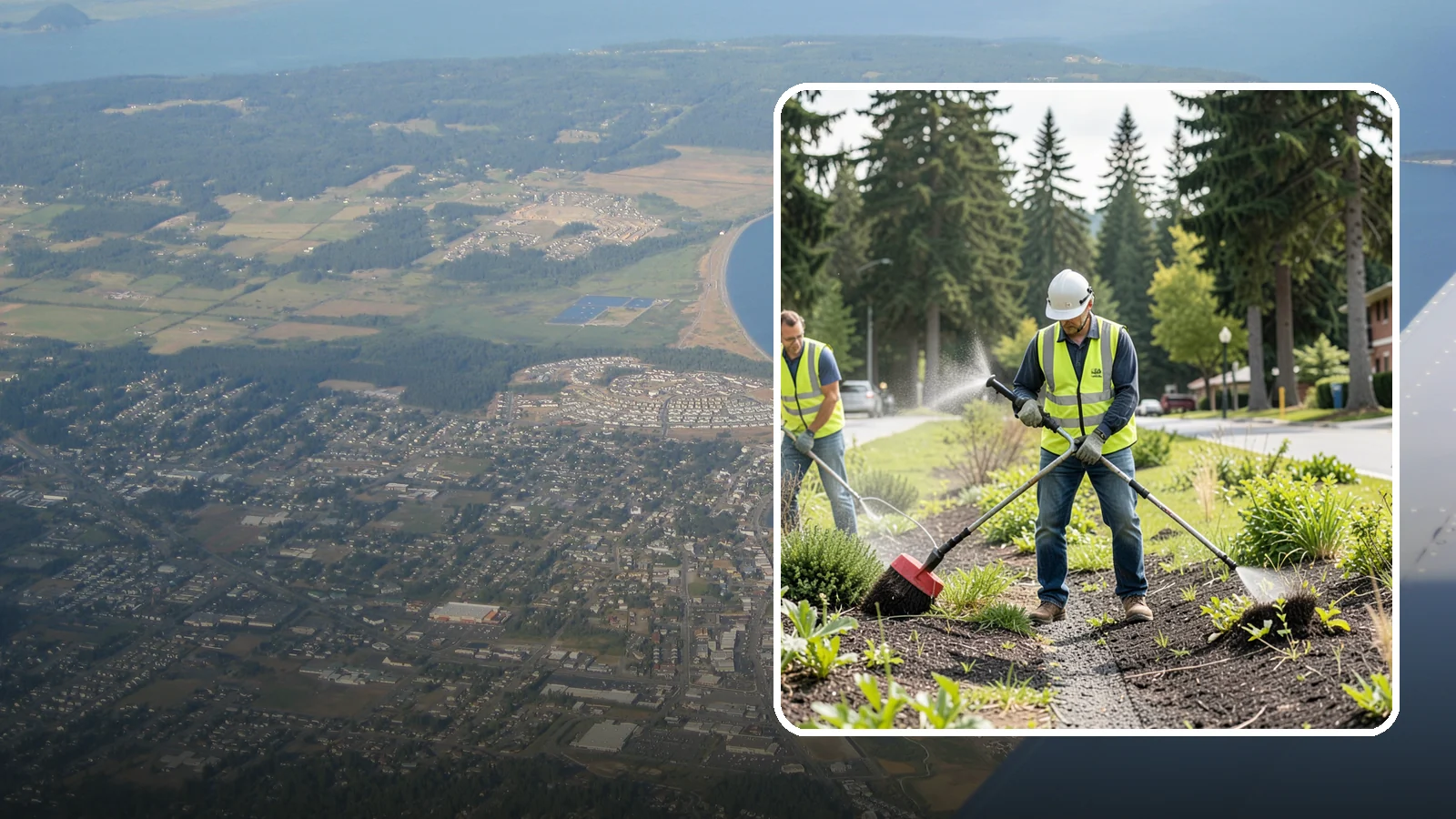 Herbicide Application in Oak Harbor, Island County, WA - Licensed, record-kept herbicide application for public grounds, hardscape, and planting beds under a documented integrated...