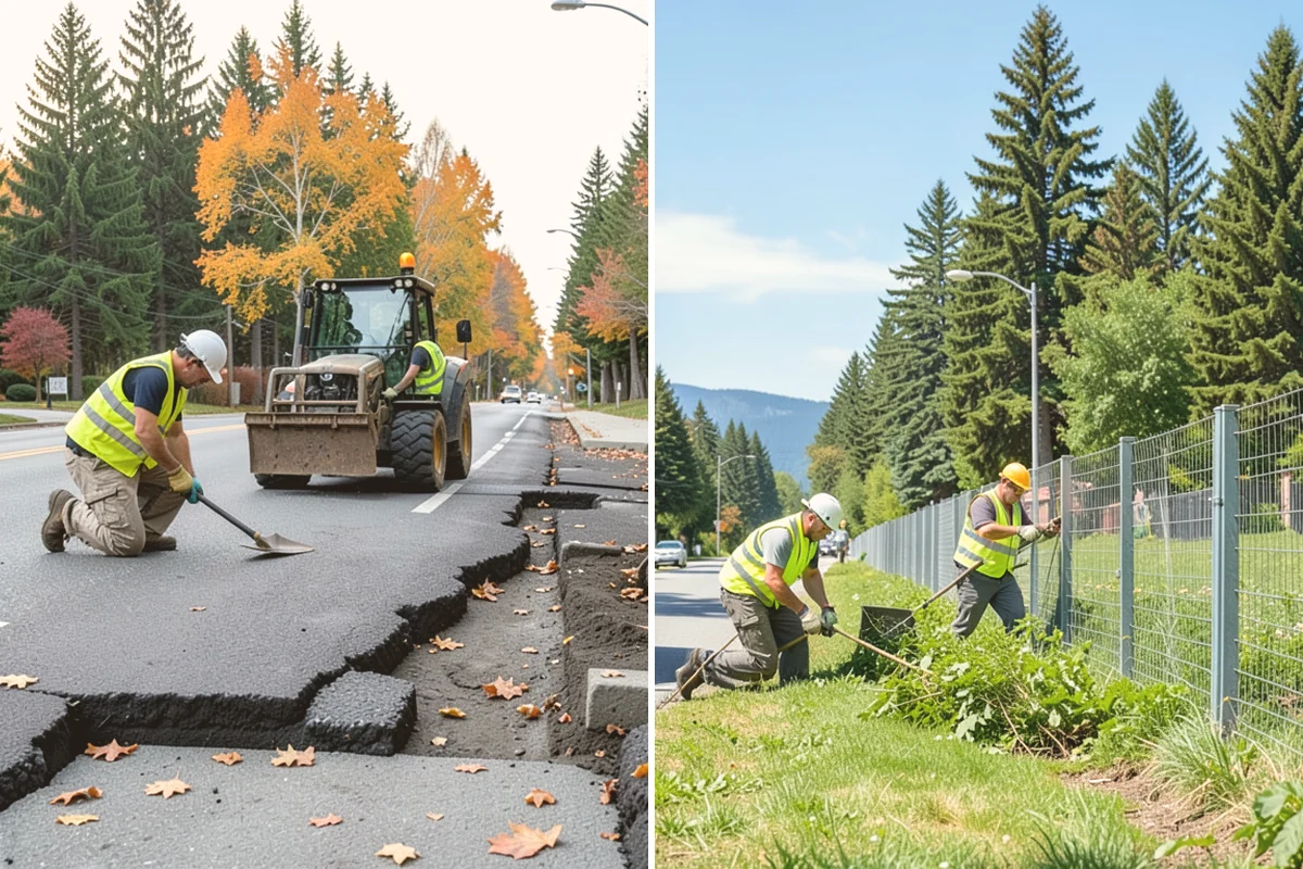 HOA Common Area Maintenance in Algona, King County, WA - Tour the community with the board to define common-area boundaries