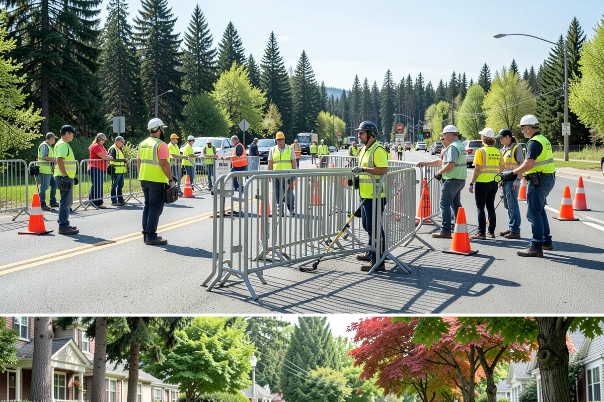 HOA Common Area Maintenance in Beaux Arts Village, King County, WA - Mowing and bed detailing intensify from late spring through early fall, tapering to leaf cleanup as autumn arrives.