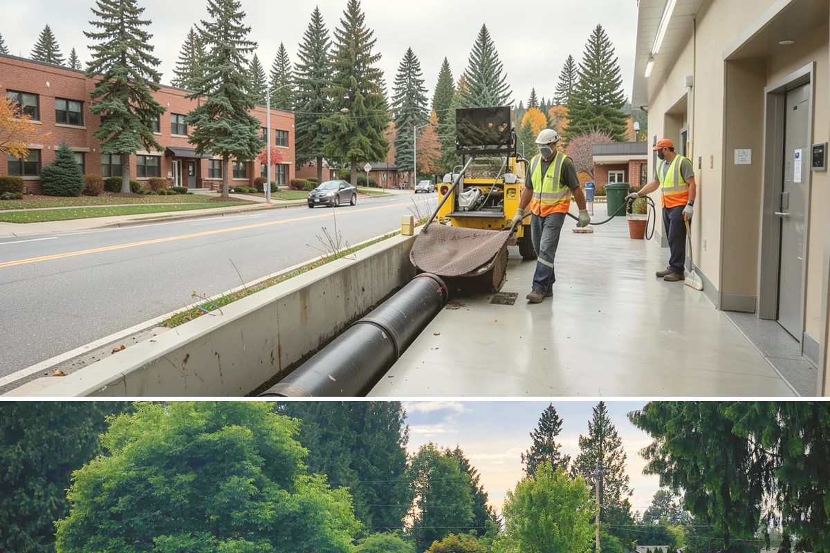 HOA Common Area Maintenance in Bonney Lake, Pierce County, WA - Mowing and bed detailing intensify from late spring through early fall, tapering to leaf cleanup as autumn arrives.