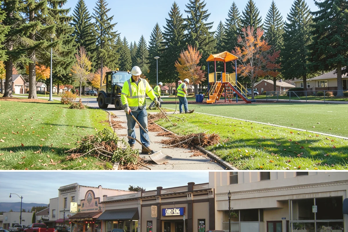 HOA Common Area Maintenance in Burlington, Skagit County, WA - Mowing and bed detailing intensify from late spring through early fall, tapering to leaf cleanup as autumn arrives.
