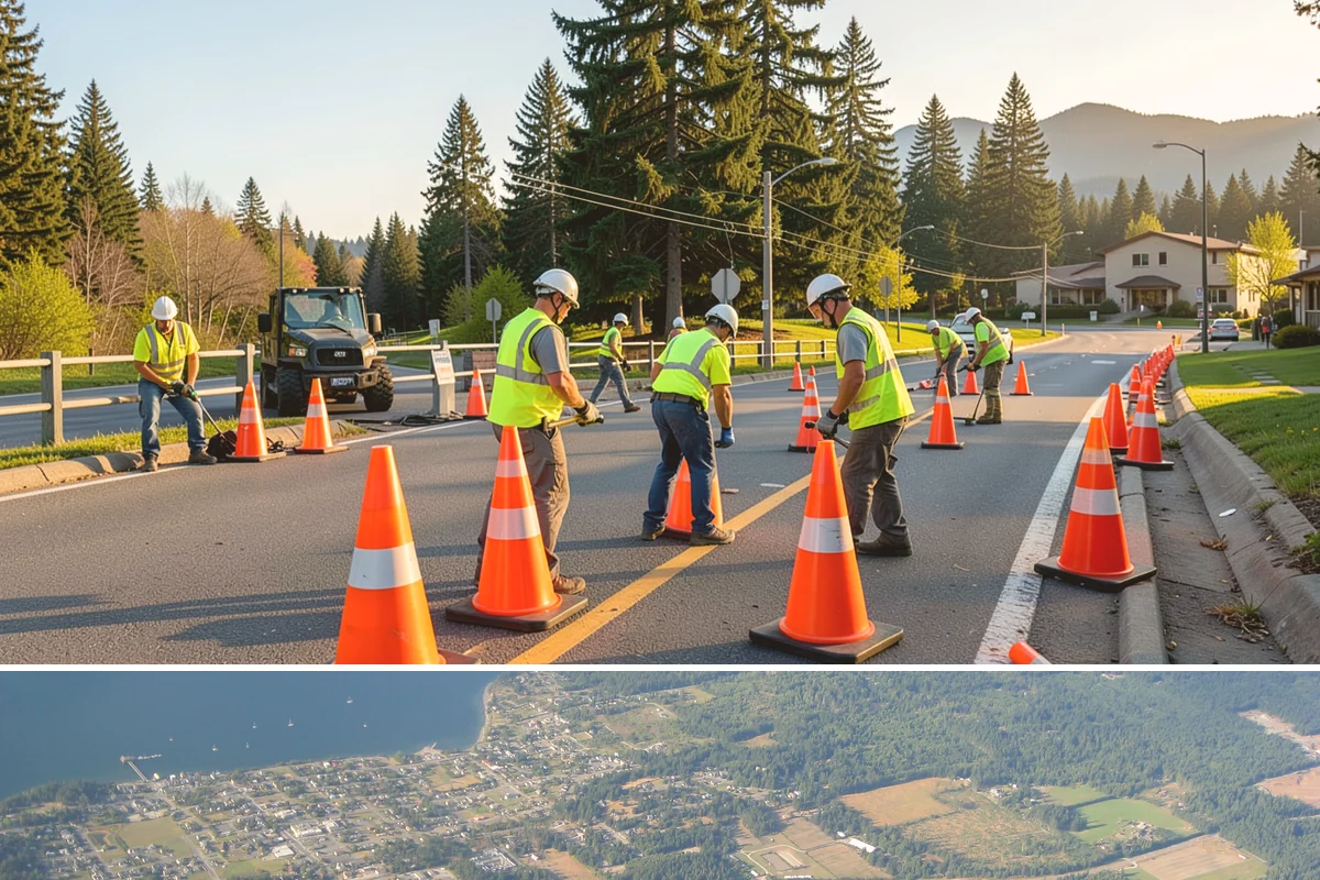 HOA Common Area Maintenance in Coupeville, Island County, WA - Mowing and bed detailing intensify from late spring through early fall, tapering to leaf cleanup as autumn arrives.